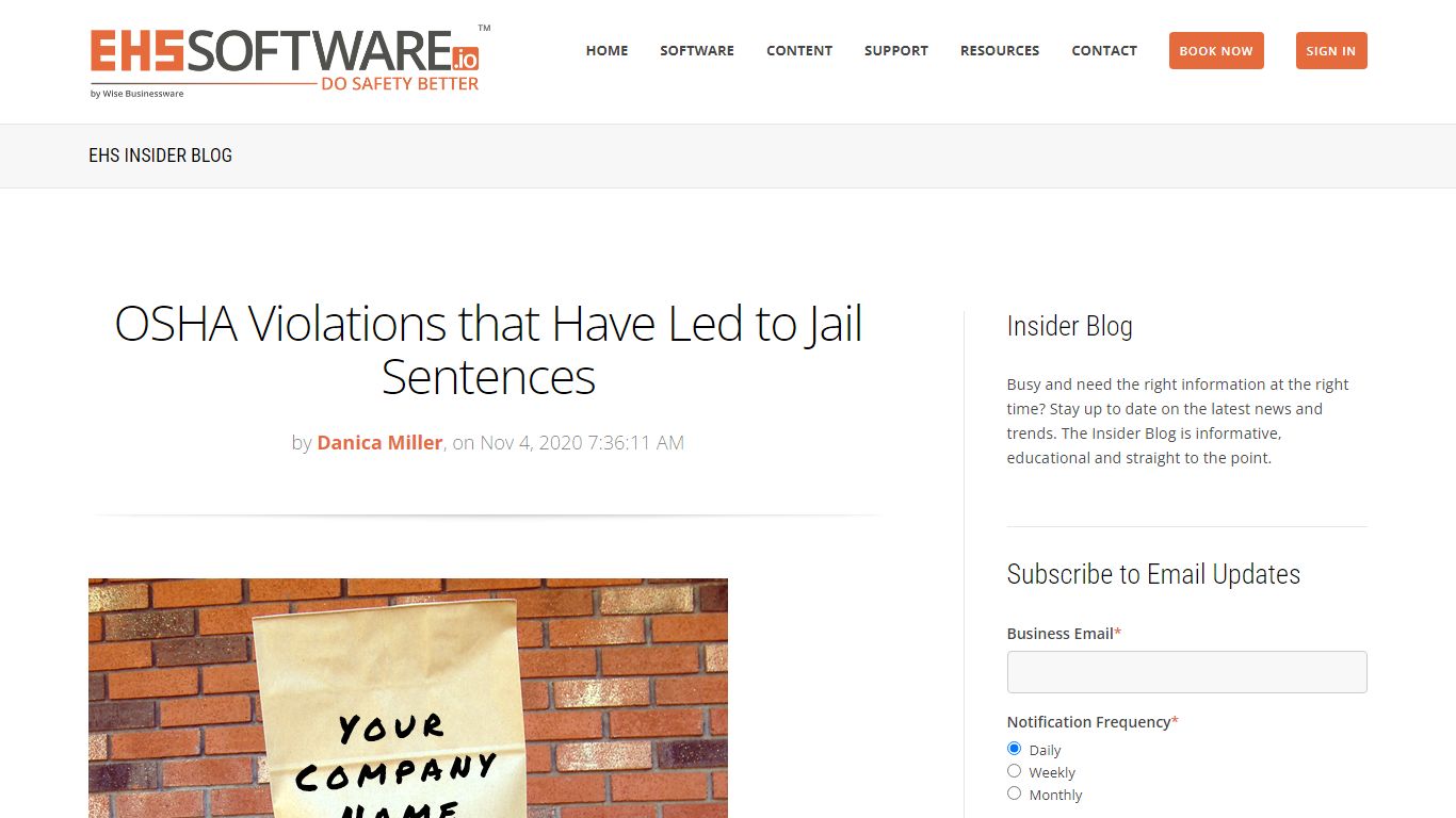 OSHA Violations that Have Led to Jail Sentences - EH&S Software